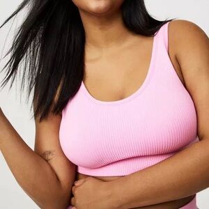 Torrid Seamless Rib Bralette - Pink Frosting